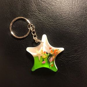 💗 Starfish Beach Green Keychain NEW
